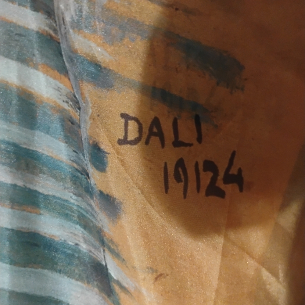 Floral Sheer Kimono with Dali Print - Picture 5 of 5